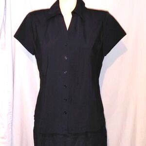 Style And Co Fitted button-down camp shirt